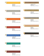 Coloured mouldings